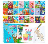 24 Mini Libri da Colorare Bambini Regalini, Libro Album da Colorare Kit Pittura, 24 Stili Libri da Disegno Attività Set con Labirinti Regali per Bambini 3 4 5 6 7 8 Anni Fine Anno Scolastico
