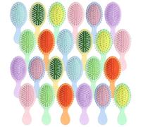 24 mini spazzole per capelli, portatili, bagnate e asciutte, pettini a cuscino d'aria per donne e uomini, piccole spazzole per capelli, per la festa dei bambini, matrimoni e feste di addio al celibato