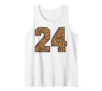 24 Numero Leopard Twenty-Four Team Sports Varsity Matching Canotta