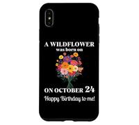 24 ottobre Nascita Fiore Calendula Cosmo Bouquet Compleanno Custodia per iPhone XS Max