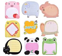 24 pack 480 Pagine Mini Note Adesive, Nota Adesiva Animale Autoadesiva, Foglietti Adesivi Colorati, Utilizzato per Frigoriferi, Appunti Sui Banchi Di Scuola, Promemoria Per l'Ufficio (8 Stili)
