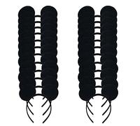 24 Pack Nero Mouse Costume Deluxe Tessuto Orecchie Headband Ragazzi Ragazze Compleanno Capelli Accessori Doccia Del Bambino Cappelli Del Partito Favore Decorazioni