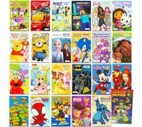 24 Pack Small Coloring Books for Kids Ages 4-8, 2-4 - Bulk Coloring Bundle Classroom Rewards, Prizes, PreK Kindergarten Party Favors with Disney, Nick, More | Mini Activity Books for Boys, Girls