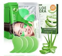 24 Paia Patch Occhi, Contorno Idratante Patch, Maschera Occhi Eye Mask, Donne e Uomini, Cura Degli Eyes, Maschera Eyes Idrata, Nutrizione Della Pelle Circostante, Verde