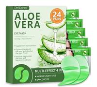 24 Paia Patch Occhi Idratanti con Aloe Vera, Collagene Patch Occhi per ridurre le rughe, Combatti Delle Occhiaie, Rimuovi Puffiness, Rinfresca e Rinnova La Tua Pelle Con La Ricchezza di Aloe Vera