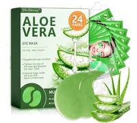 24 Paia Patch Occhi Idratanti con Aloe Vera, Collagene Patch Occhi per ridurre le rughe, Combatti Delle Occhiaie, Rimuovi Puffiness, Rinfresca e Rinnova La Tua Pelle Con La Ricchezza di Aloe Vera