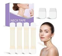 24 patch Adhésif De Lifting du Cou, Autocollant De Levage du Cou, 20 patch Invisibles + 4 Élastiques, accessori di bellezza anti-invecchiamento per Contour V Instantané, Visage, Yeux