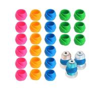 24 Pcs 4 Colors Thread Spool Huggers Bobbin Holder Clamp, Prevent Thread Tails from Unwinding No Loose Ends for Sewing Machine Bobbins