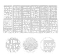 24 Pcs Alphabet Stencils Normografo Lettere Dell'alfabeto Di Pittura