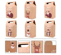 24 Pcs Borsa Regalo Di Mela Natale Uomo Sacchetto Carta Da Imballaggio