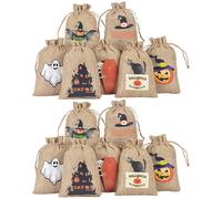 24 Pcs Borse Di Dolcetti Halloween Sacchetti Con Coulisse Per Regali