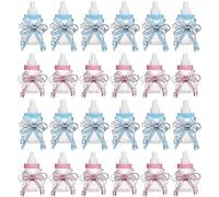 24 Pcs Bottiglia di Caramelle,Biberon Vasetto Caramelle di Plastica Biberon Vasetto Bambino Bottiglia, Scatole Bomboniere Baby Shower