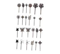 24 Pcs Clip per Capelli Vintage Piccoli di Fiori con Pin per Capelli retrò Femminile Hairpins per Eventi a Tema Cosplay