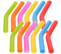 24 Pcs Copri Cannuccia Copertura in Silicone Tappi Cannucce Paglia