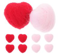 24 Pcs Cuore Decorativo in Feltro Ornamenti Forma Di Per San