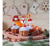 24 Pcs Decorazioni Torte Decorazione Torta Scelte Alimentari Topper