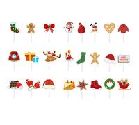 24 Pcs Decori Torta Decorazioni Per Toppers Cupcake Scelte Alimentari