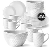 24 pcs Dishware Set Palmanova Collection (Weiß)