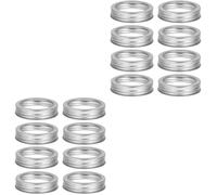 24 Pcs Fasce Copribarattoli Coperchi Conserve Bocca Larga in Banda Stagnata