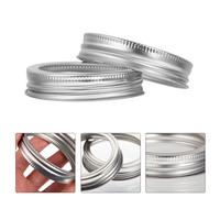 24 Pcs Fasce Copribarattoli Coperchi in Banda Stagnata Conserve Riutilizzabili