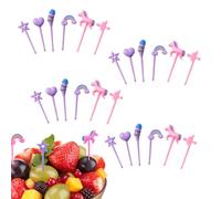24 PCS Forchettine da Frutta Bambini, Unicorno Bento Food Plicks per bambini Decorazione pranzo, Forchette Bambini, Bento Box stuzzicadenti Set per pranzo