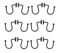 24 Pcs Gancio Per Tende Anelli Decorativi Doccia in Metallo Da Il Bagno