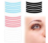 24 Pcs Kit nastro sollevamento delle ciglia, strumento sollevamento delle ciglia riutilizzabile, compensatore sollevamento delle ciglia silicone morbido, strumento trucco per nastri ciglia (4 colori)