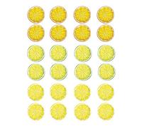24 pcs,Limoni Artificiali,Frutta Finta Limoni,Frutta Artificiale Limone,Decorazione Imitazione Fetta Di Limone,Decorazione Decorazione Frutta,Per Decorazione Festa/Oggetti Fotografici (tre colori)