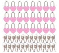 24 Pcs Lucchetto Con Chiavi Piccolo Lock Forma Di Cuore Serratura Del