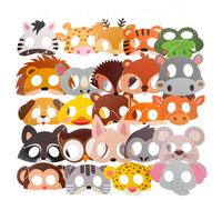 24 Pcs Maschere Di Personaggi Animali Maschera Animale Bambini Costume
