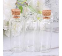 24 Pcs Mini Bottigliette Bicchiere Vasetti Con Coperchio Di Miniatura