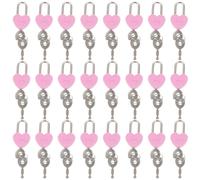 24 Pcs Mini Lucchetti Con Chiavi Lucchetto Piccolo Lock Forma Di Cuore