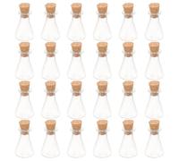 24 Pcs Mini Vasetti Con Coperchio Bottiglie Di Tappo Sughero
