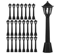 24 Pcs Modelli Di Lampioni in Miniatura Luce Da Paesaggio Figurine Micro