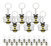 24 Pcs Portachiavi Creativo Ape Dei Cartoni Animati Cartone Animato Api