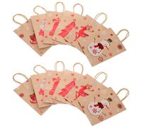 24 Pcs Sacchetti Caramelle Natale Borse Natalizie Per La Festa Di