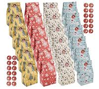 24 Pcs Sacchetti di Carta Sacchetto Regalo Carta Kraft Sacchetto Pane Sacchetti Regalo Fai da Te in Carta Riciclata per Feste di Compleanno Matrimoni Sagre Imballaggi Alimentari Bricolage