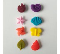 24 Pcs Segna Bicchiere Silicone Segnabicchiere in Pennarelli Per Scrivere