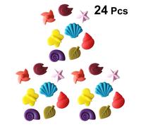 24 Pcs Segna Bicchieri in Silicone Pennarelli Per Scrivere