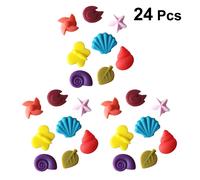 24 Pcs Segnabicchiere in Silicone Segnabicchieri Pennarelli Per Scrivere