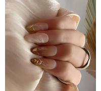 24 Pcs Short Square Artificiali Creative False Fashion Press On Manicure Per Le Unghie Artificiali Quotidiane