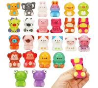 24 Pcs Squishy Antistress, Kawaii Squeeze Toys Squishy Giocattoli, Stress Relief Squeeze per Adulti Bambini, Gadget compleanno, Regalini Fine Festa Compleanno