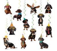 24 Pcs Tasso Cane Da Appendere Vortice Divertente Tasso A Spirali Coperta Decorazioni Turbine Cane Tasso Decorazioni Da Appendere Per Tasso Cane Decorazioni Compleanno Accessori Per Festa