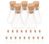 24 Pcs Vasetti Piccoli Bottiglie Di Con Tappo in Sughero Mini Coperchio