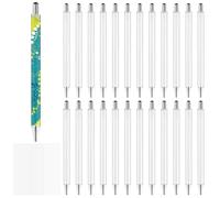 24 penne a sfera personalizzabili, penne in metallo a cilindro vuoto per sublimazione, penne personalizzate fai da te con pellicole termoretraibili