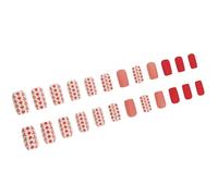 24 per cento di San Valentino Chiodi Francesi Breve Pressa Quadrata Su Disegni Eleganti Incollare Su Manicure Spiegazioni Chiodo Incollare