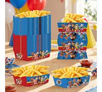 24 Pezzi/12 Pezzi/1 Pezzo Secchiello per popcorn a tema Paw Patrol, Secchiello per confezionamento, Scatola per popcorn, Scatola per spuntino, Scatola per confezionamento, Scatola pieghevole, Scatola 