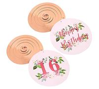 24 Pezzi 16 Anni Compleanno Decorazioni, Rosa Oro Decorazioni Pendenti, Decorazioni Soffitto Turbini, Spirale Turbinio, per Matrimoni, Addio al Nubilato, Festa di Compleanno Decorazioni