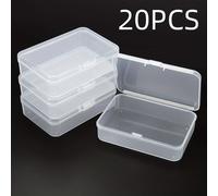 24 pezzi/20 pezzi/14 pezzi/12 pezzi/1 pezzo Scatole di immagazzinaggio in plastica mini, scatole trasparenti, scatole per gioielli portatili, scatole organizer con coperchio a ribalta, adatte per l'im