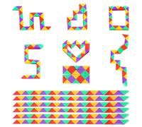 24 Pezzi 24 Blocchi Puzzle Magico Serpente Cubo Magico Del Serpente Giocattoli Puzzle Twist Magic Snake Piccoli Regali Per Bambini Giocattoli Intellettuali Per Bambini, Per Regali Di Compleanno